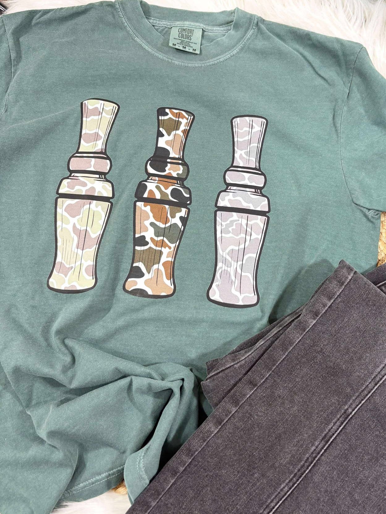 Duck Call Hunting DTF Graphic Tee