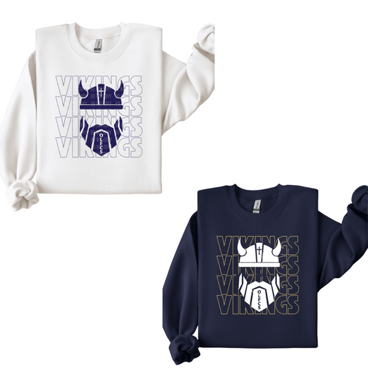 Child Size OLFCS Viking Repeat Spirit Sweatshirt