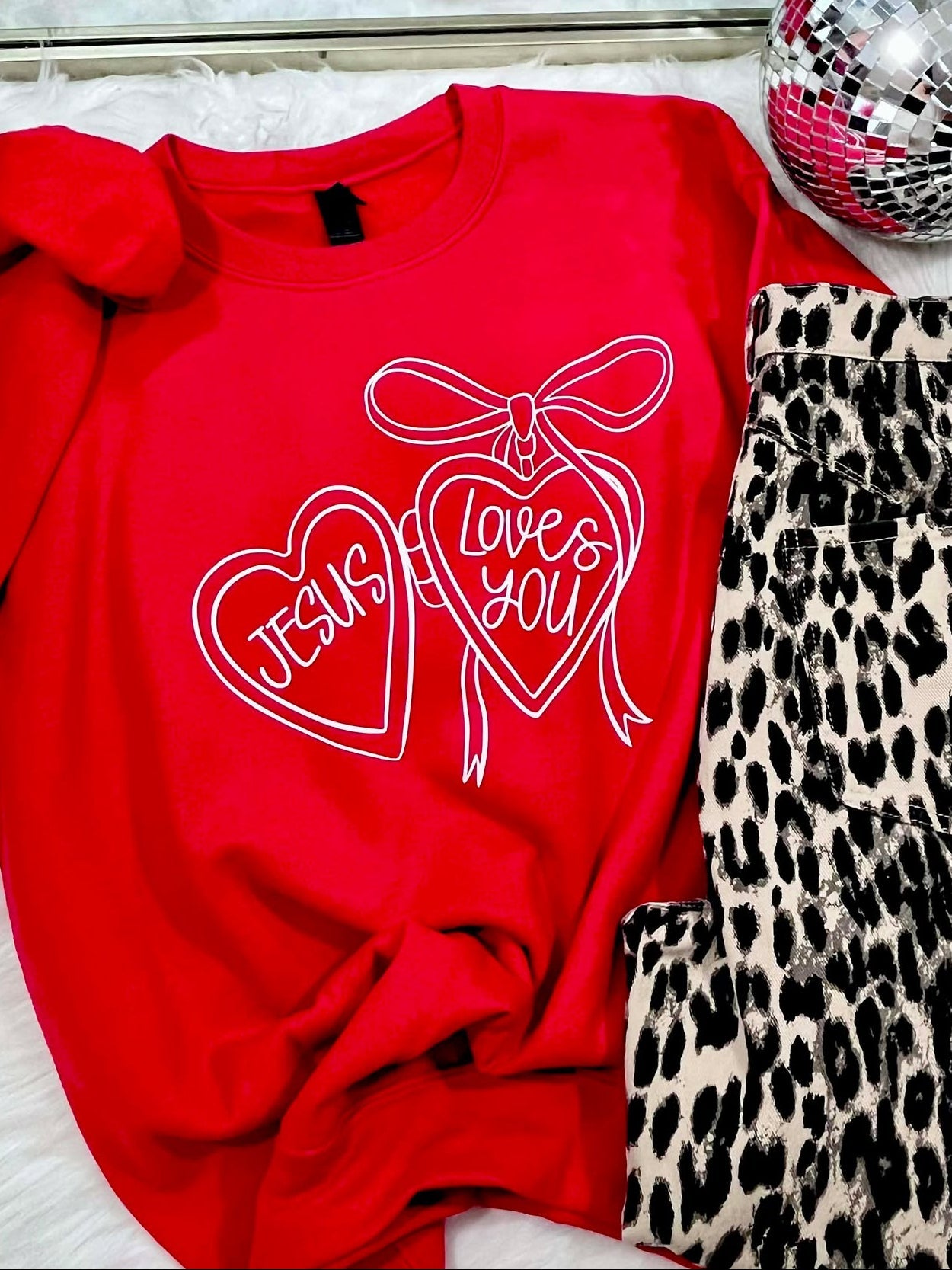 Jesus Loves You Locket DTF Graphic Design