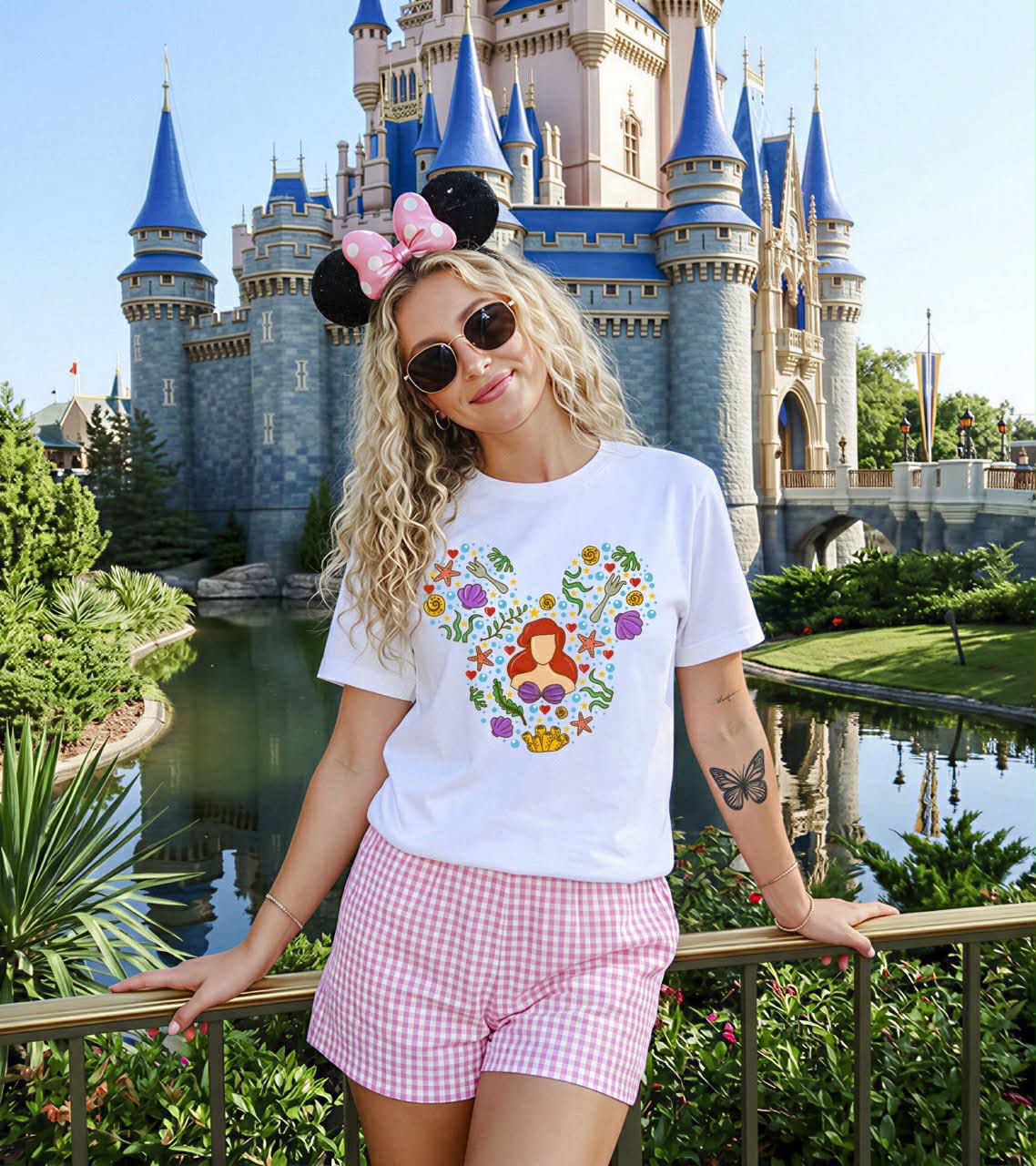 Mermaid Princess Mouse DTF Design