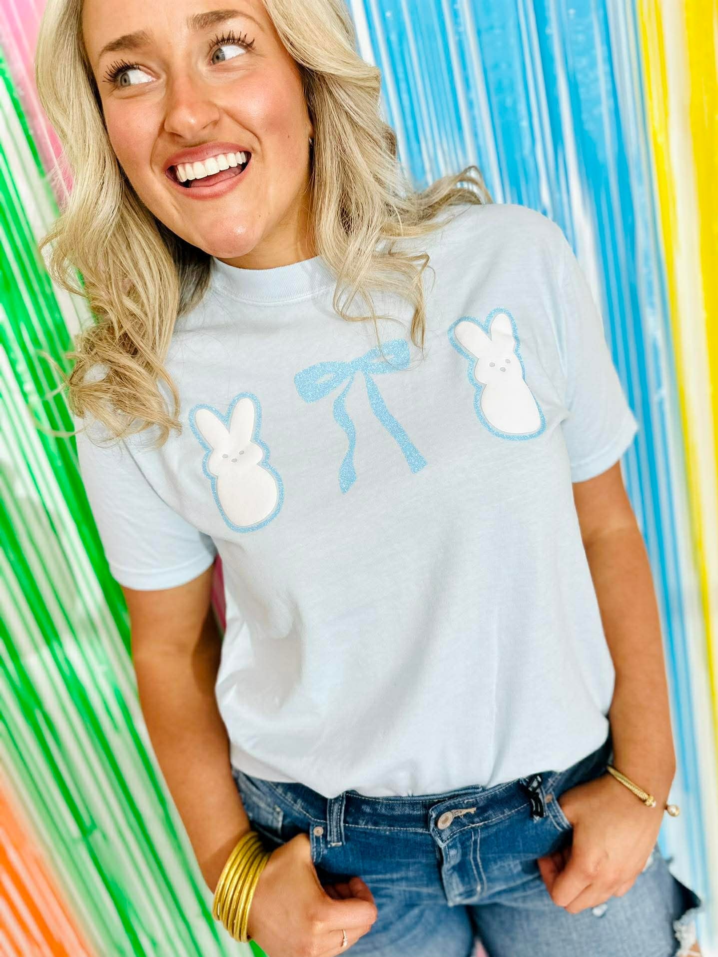 Peep Bow Trio Double Puff/Glitter Apparel