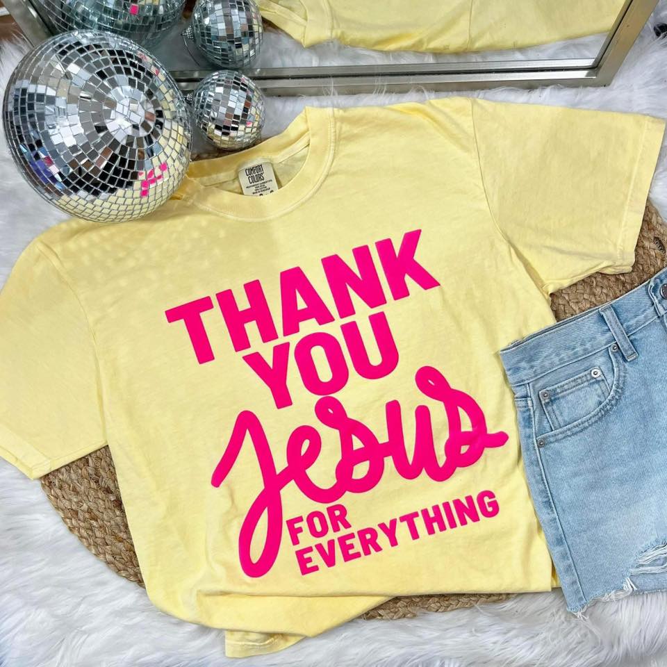 Thank You Jesus For Everything Vinyl Design