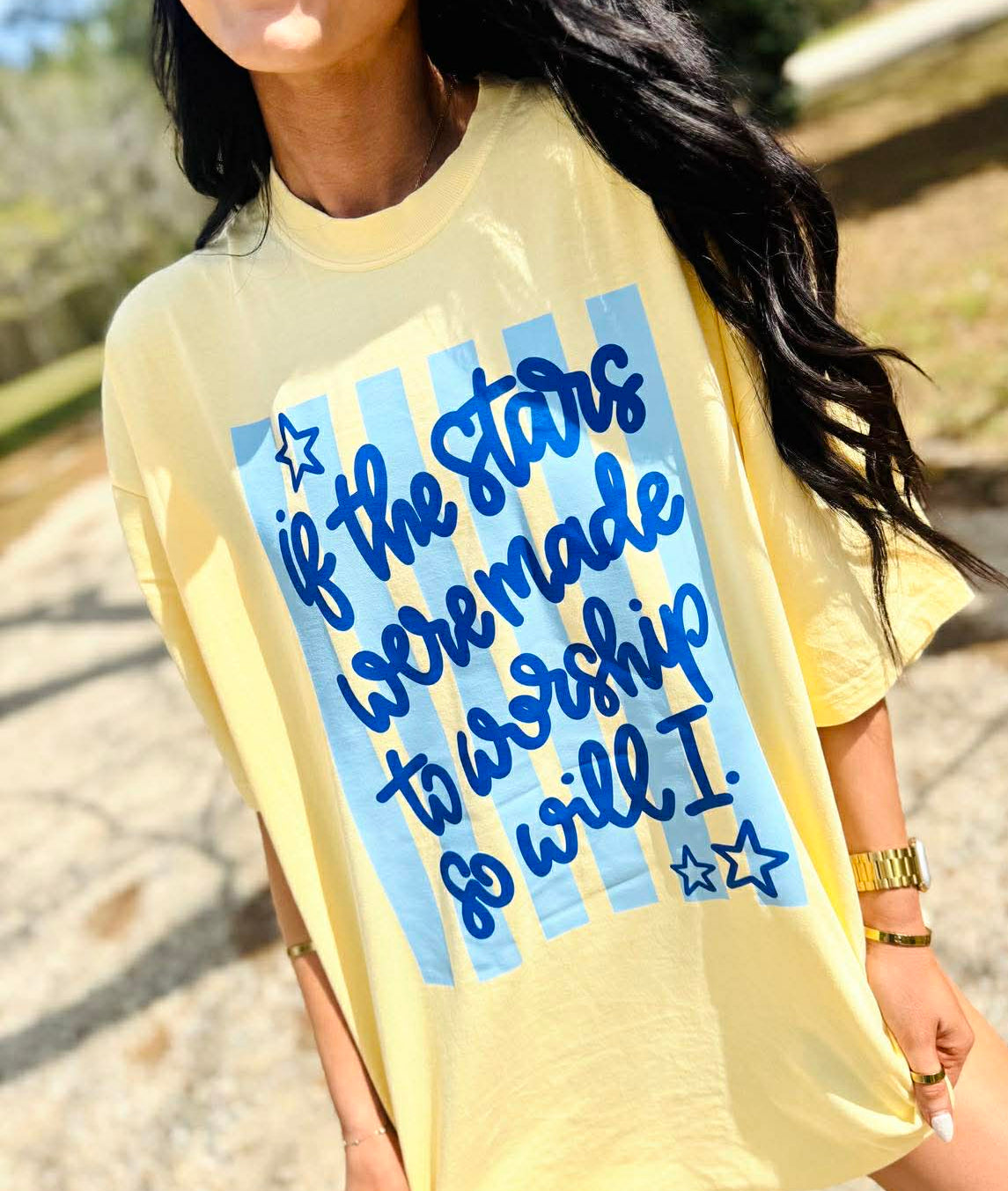 Stars Were Made to Worship Stripes DTF Design