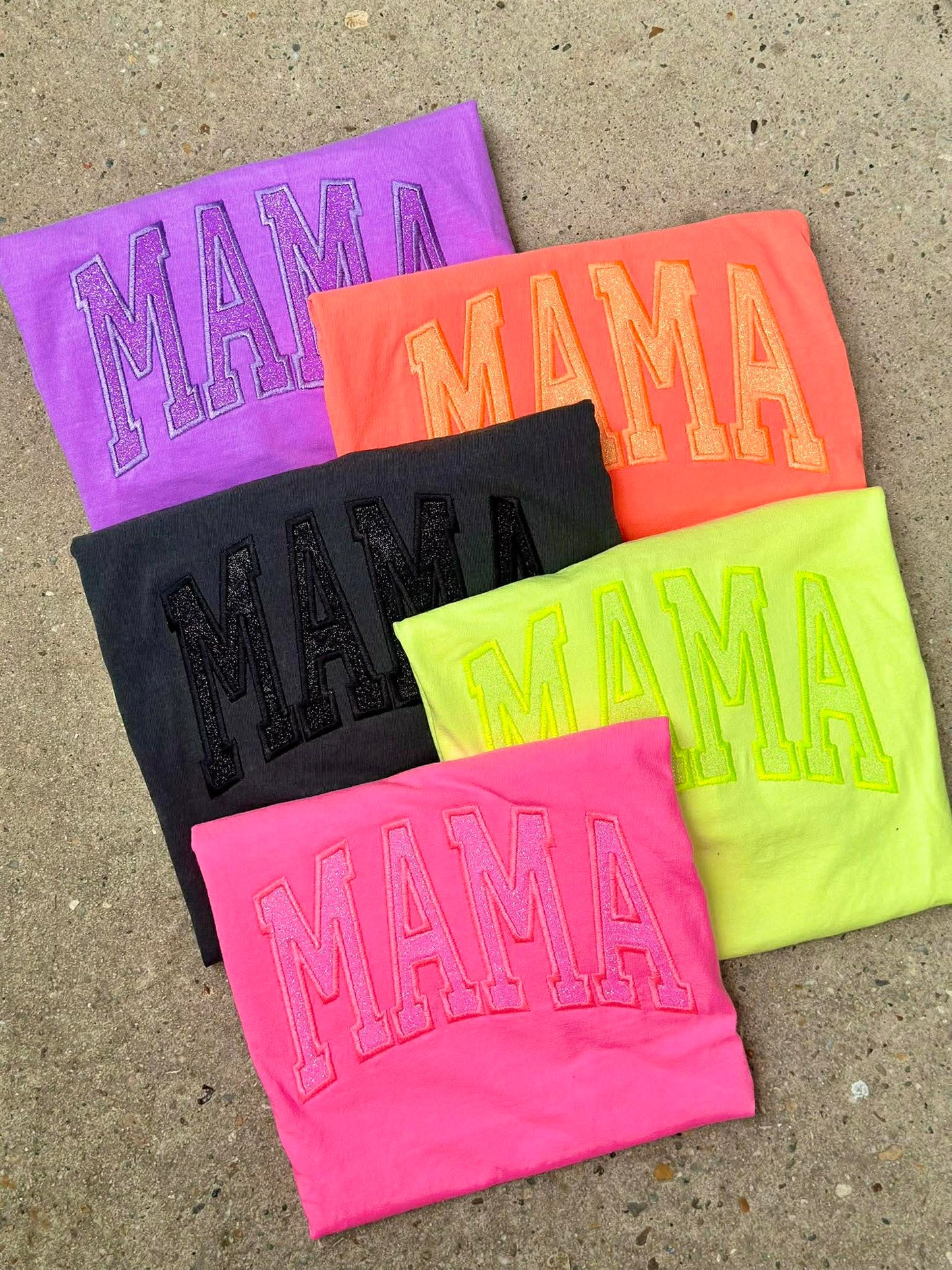 CUSTOM GLITTER APPLIQUE T SHIRT