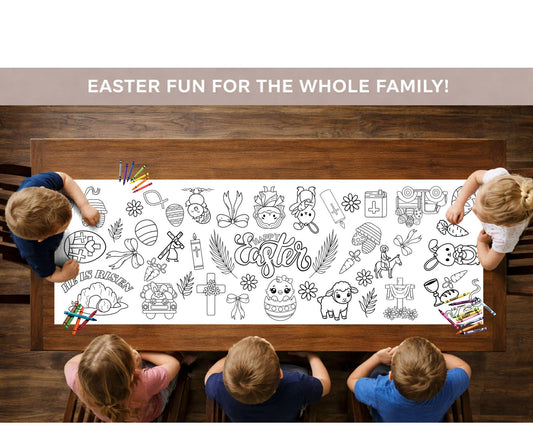 Custom Coloring Tablecloth | Personalized for Any Event | 2ft x 6ft