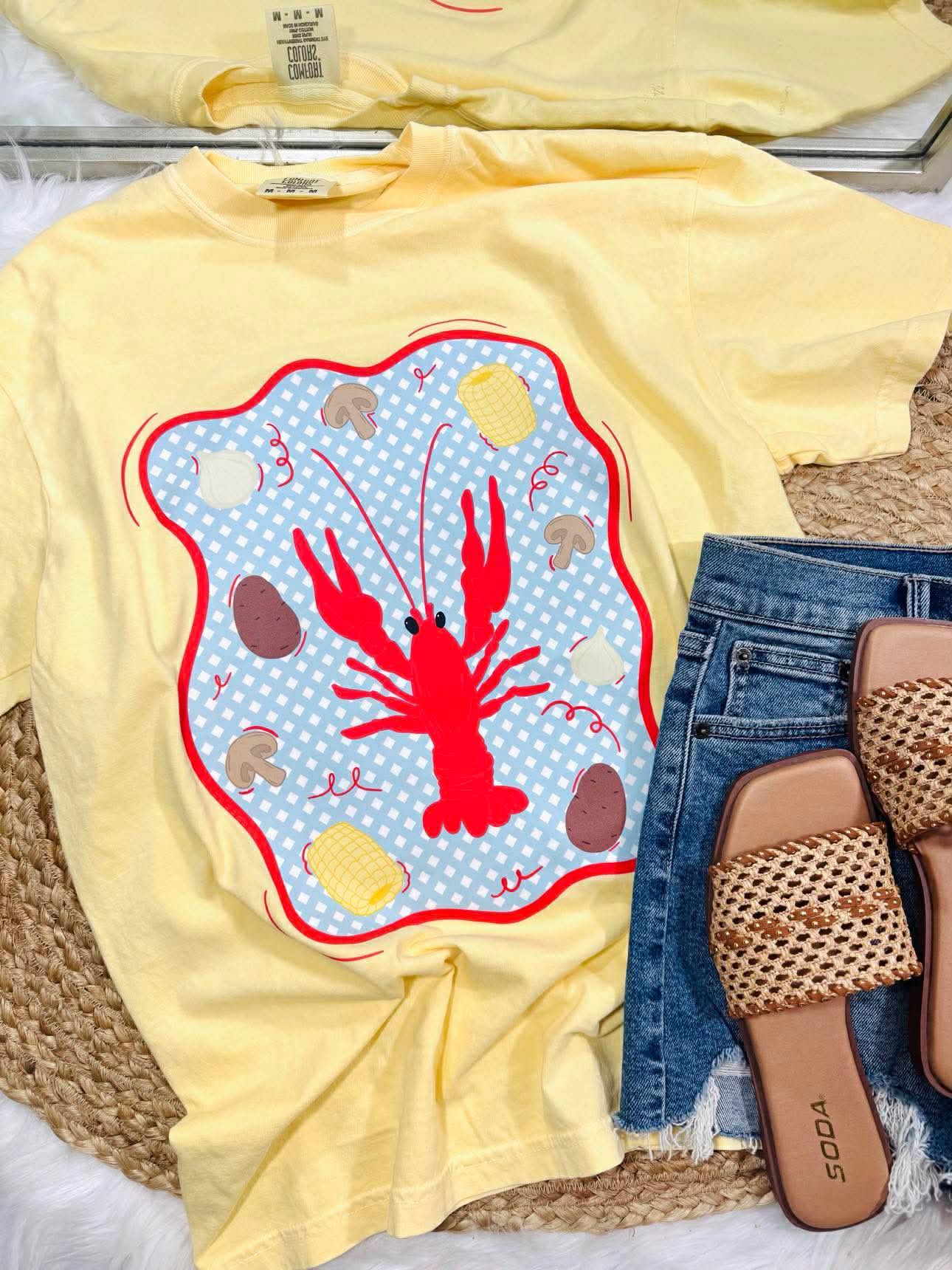 Crawfish Season Hand Drawn Graphic DTF