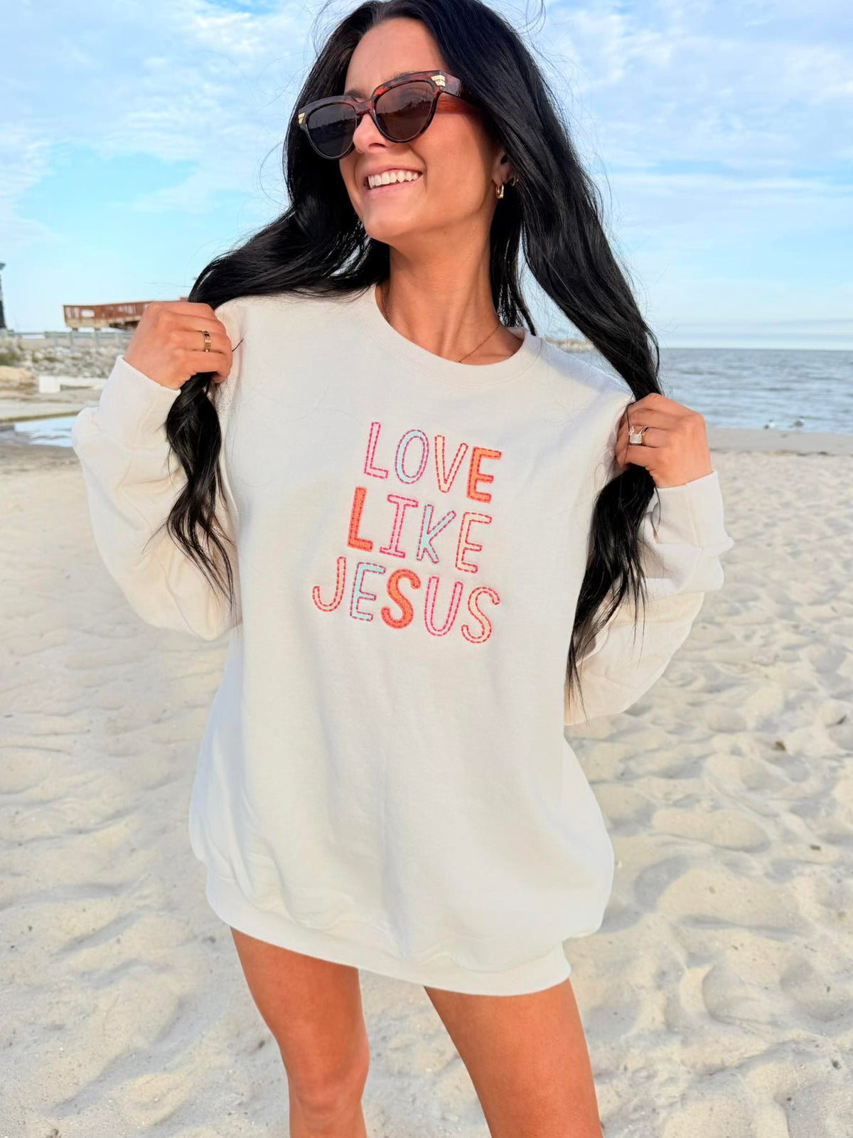 Love Like Jesus Multi Color Embroidery FAITH113