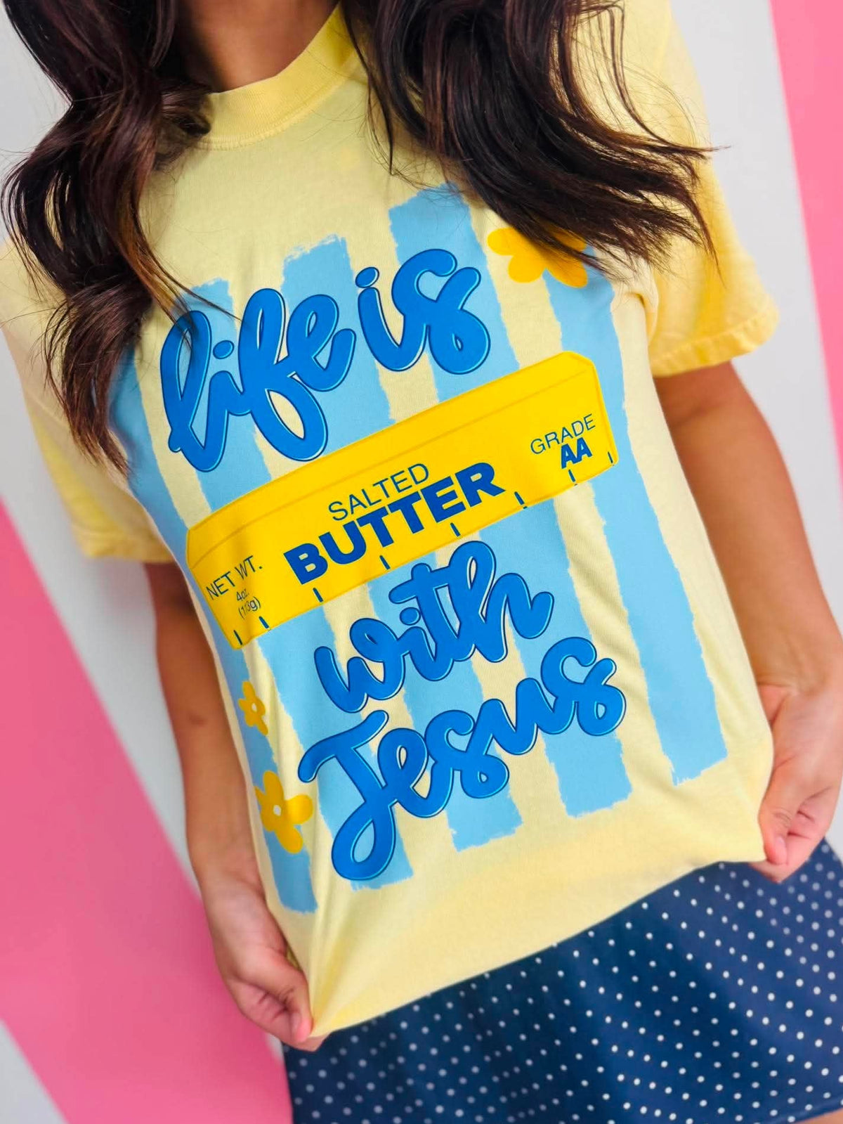 Life is Butter With Jesus FAITH115 Apparel
