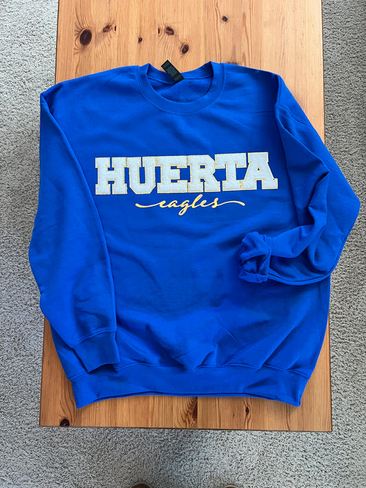 Huerta Eagles Chenille Patch Sweatshirt