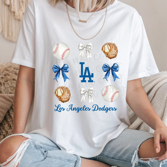 Los Angeles Dodgers Baseball Bows  | Game Day Glam | World Series 2025
