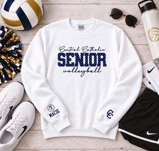 Polka Dot Senior Sweatshirt & Tee | Any School, Any Sport