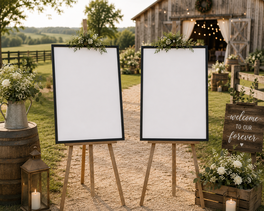 Wedding Welcome Sign & Seating Chart Duo Package