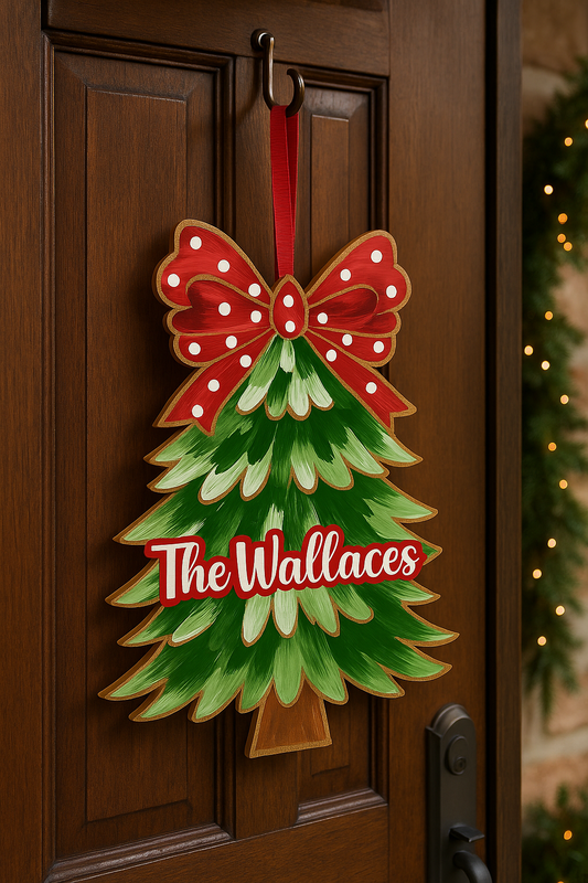 UV-Printed Wood Christmas Trees