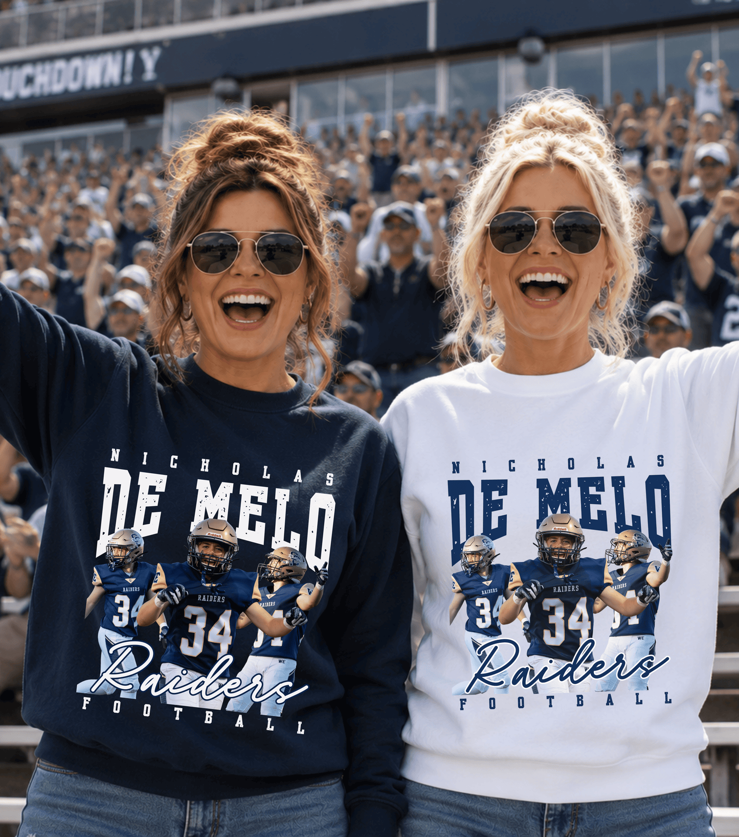 Custom Photo Collage Sports Shirt - Personalized Player Action Shot