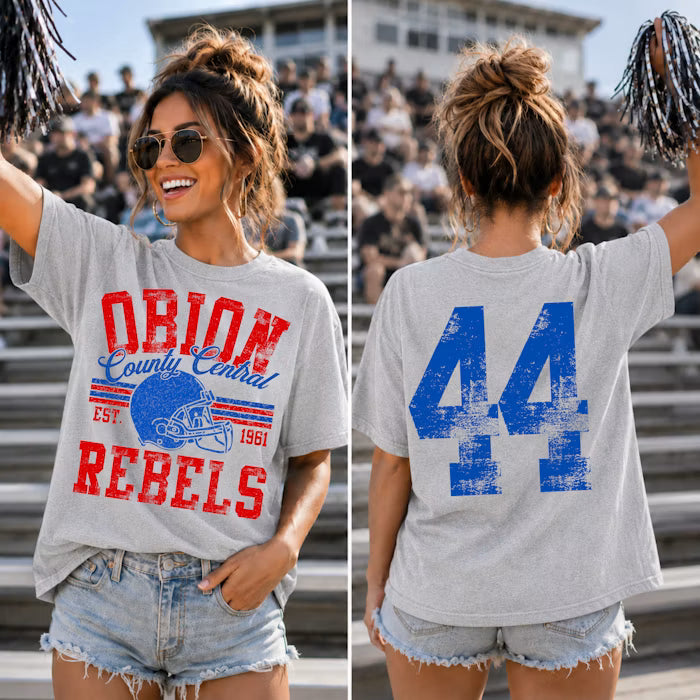 Distressed Stripes Football