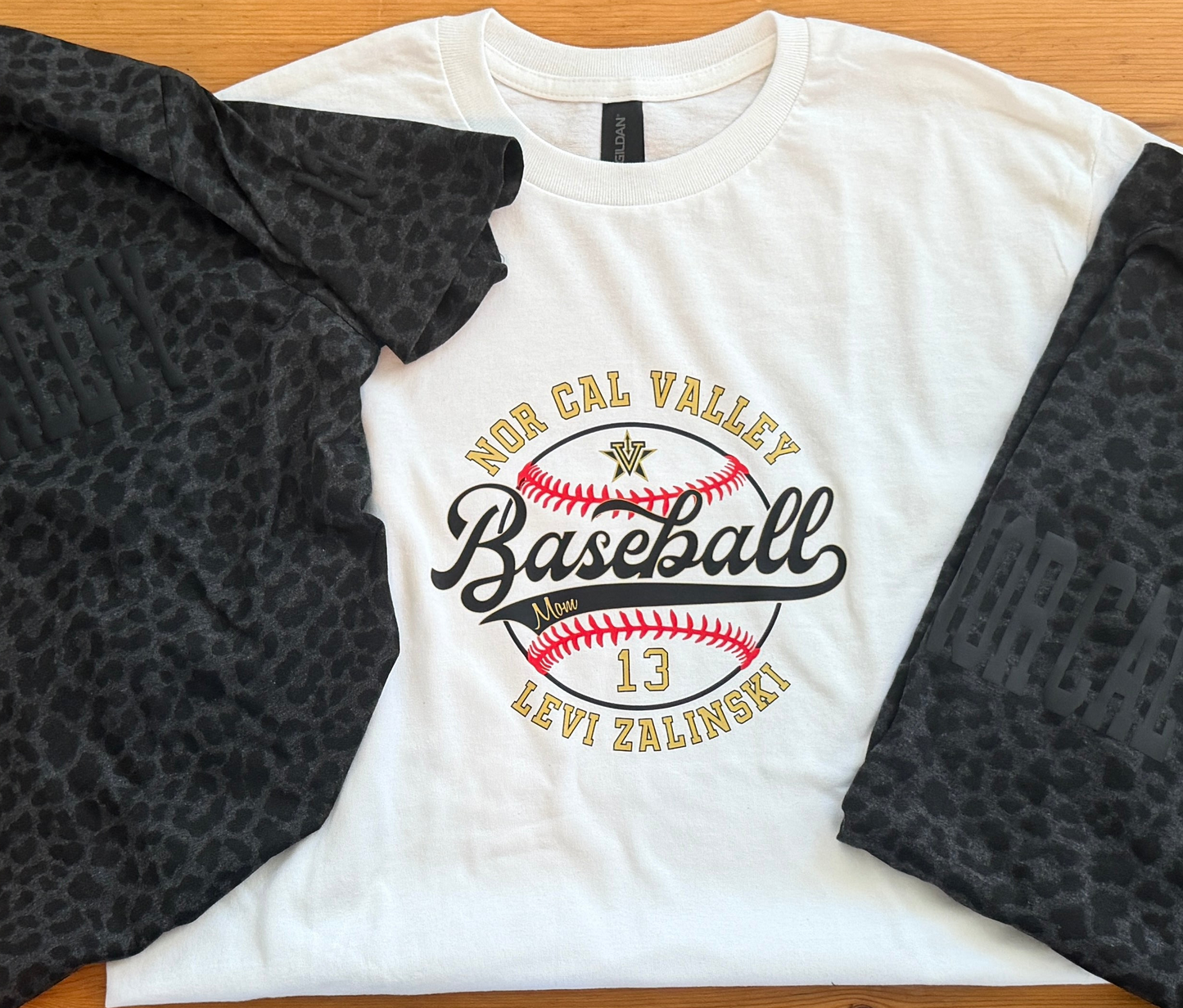 Custom Baseball Mom Team Spirit Tshirt