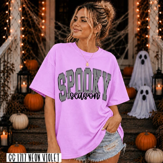 Spooky Season Varsity Tee | Comfort Colors