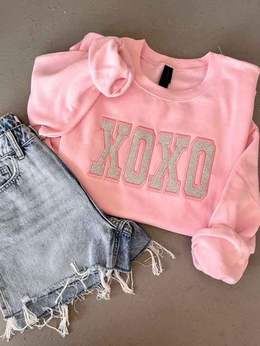 XOXO Glitter Applique