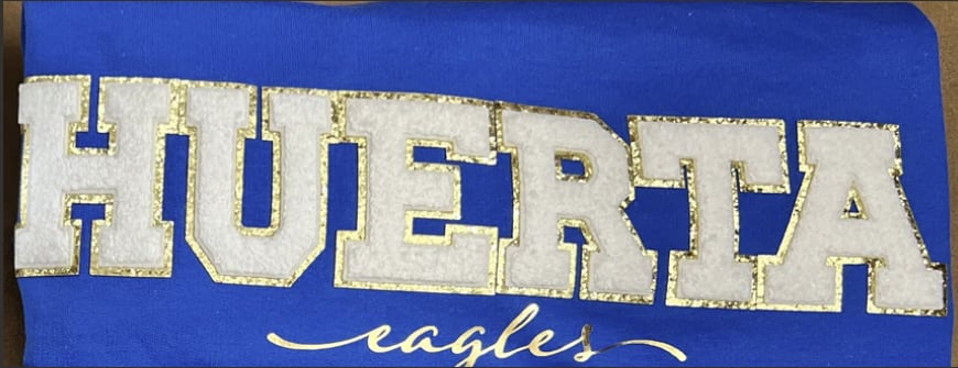 Huerta Eagles Chenille Patch Sweatshirt