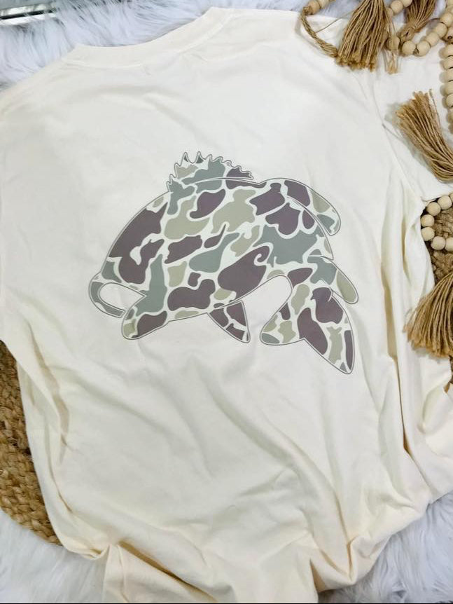 Dad Pocket & Back Camo Graphic Tee