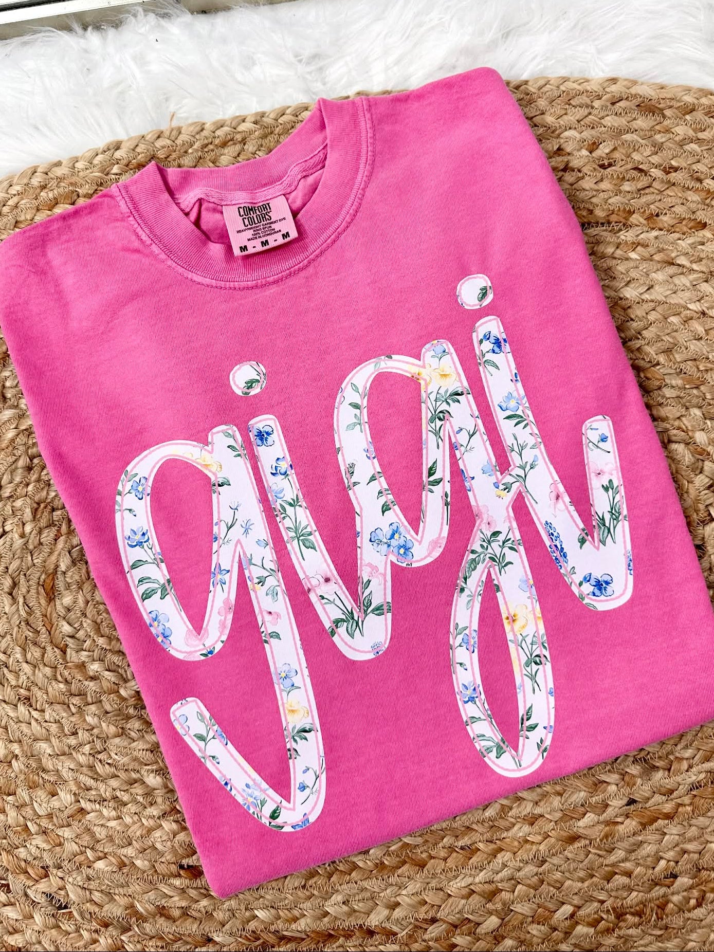 Custom Light Floral 1 Soft Pink DTF