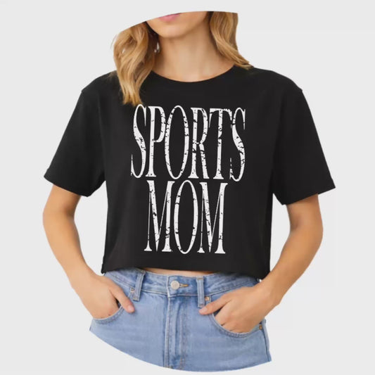 Sports Mom Graphic Tee | Comfort Colors | Boxy Crop or Unisex