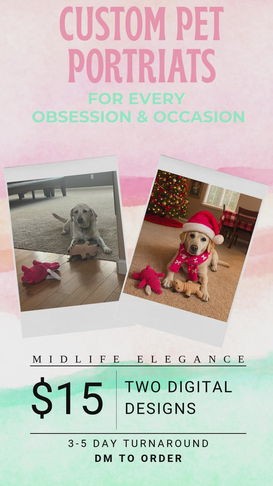 🎨🐾 Custom Pet Portraits for Every Obsession &amp; Occasion! 🐾🎨
